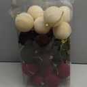 30pcs 6cm/2.4'' Velvet Xmas Balls Flocked Hanging Ornaments Christmas Decoration for Xmas Tree, Garland, Fireplace, Railing. Burgundy, Green, Brown, Beige (2.36" Velvet)