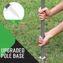 Outdoor Baminton Net Set for Backyard, Beach, Family Games with 20 * 3ft Anti-sag Net, 4 Aluminum Badminton Rackets, 3 Shuttlecocks, Carring Bag - Easy Set Up & Portable