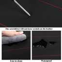 Car Seat Covers, Quilting Leather Seat Covers Full Set, Waterproof Faux Leather Automotive Seat Covers for Cars, Universal Car Seat Protectors Fit for Suvs, Trucks, Airbag Compatible (Complete Set (Front + Rear), N4 Black+Red)