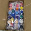 HyDren 8 Pack Paint Your Own Plaster Stones Spring DIY Outdoor Garden Arts and Crafts DIY Stones Painting Kit Supplies with Paint Palette and Brush for Easter Birthday Gifts(Animal)