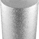 VEVOR Double Reflective Insulation Roll, Foam Core Radiant Barrier, 3.2 mm 48 in x 50 ft, Double-Sided Aluminum Foil EPE Foam Heat Reflective Shield, Thermal Insulation Roll for Window RV Roof