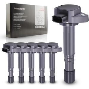Micro Set of 6 Ignition Coil Pack Compatible with Honda Acura Saturn 2001 2002 2003 2004 2005 2006 2007 2008 2009 Pilot Ridgeline MDX Vue 3.5L 3.7L V6 Replacement for UF400 UF512 UF307 C1460