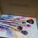Framed Teen Girls Bedroom Wall Art Set of 3, Colorful Fashion Makeup Brush Perfume Pictures Wall Decor Paintings, Watercolor Drink Prints Aesthetic Home Decor for Living Room Bathroom Dorm 16x24 inch, 24L" x 16W"