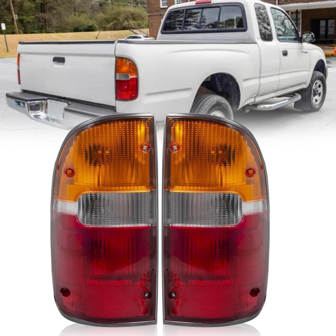 Tail Light Assembly for 19952000 Toyota Tacoma (Base, DLX, SR5, Limited, Pre Runner)  Left & Right Rear Lamps  OEM TO2800116/TO2801116, 8156004030/8155004030 Replacement