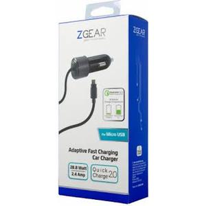 ZGEAR 2.4 AMP CAR CHARGER TYPE C QCK