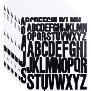 14 Sheets 1 Inch and 2 Inch Capital Letters Stickers,728 Pieces Alphabet Stickers for Scrapbooking, Sign, Water Bottle,Arts & Crafts Supplies - Black