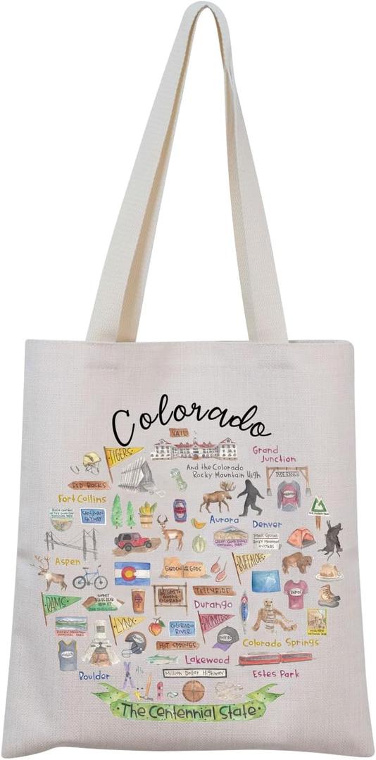Colorado Welcome Tote Bag - Travel Gift with Colorado Design
