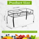 Blulu Metal Beverage Dispenser Stand for Parties Double Drink Stand Dispenser Holder Stand for Glass Jar Bottles(1 Gallon)