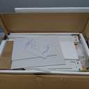 Shintenchi Kitchen Island Cart with Storage,Rolling Side Table on Wheels with Worktop,Single Door Cabinet and Drawer for Dinning Room, White (22inch)