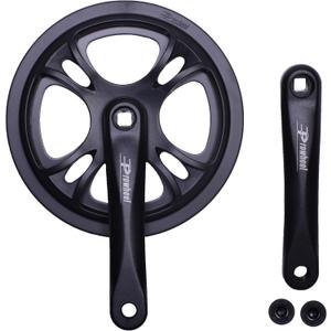 PROWHEEL 44T 48T Bike Crankset,152MM/160MM/165MM/170MM/175MM Bike Crankset,Double ChainWheel and Replacement Chain Guard,Compatible with City Bike,MTB,EBIKE,Cargo,Road Bike,Folding Bike