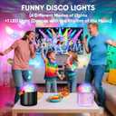 Karaoke Machine for Adults, Disco Ball Lights for Family Home Birthday Parties, Portable Bluetooth Speaker with 2 Wireless Microphones, Kids Toys Gifts for Boys Ages 3-12+ Years Old