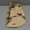 Kuoser Waterproof Dog Coat, Reversible Dog Jacket for Large Dogs, Adjustable Durable Doggie Winter Coat for Growing Puppies Warm Puppy Cold Weather Apparel, Yellow L (Large (Pack of 1))