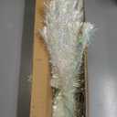 Juegoal 6ft Pre-Lit Artificial Christmas Tree, Lighted Optical Fiber Xmas Trees with Color Changing LED Lights, Snowflakes & Top Star, Party Home Holiday Fake Multicolored Tree with Metal Legs, White