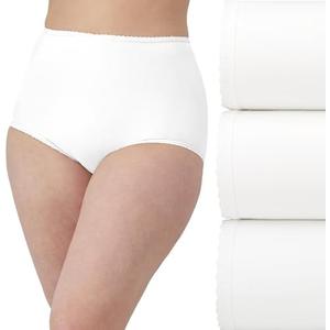 Bali Women's Skimp Skamp Underwear Brief Pack, Full Coverage Underwear for Women, No Panty Lines Panties, 3-Pack ,Size 2XL