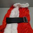 Santa Claus Costume Womens Santa Suit Christmas Fancy Dress Costume with Dress Belt and Hat One Size - 3 Pieces