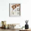 Califortree 8x10 Shadow Box Frame with Linen Back - Sturdy Rustic Memory Display Case of Flower, Pictures, Medals and More, White