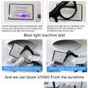 OCCI CHIARI Large Reading Glasses with Blue Light Blocking Glasses Overized Readers 100 150 200 250 300 350 400 500 600 (Black, 3.0)