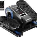 Under Desk Elliptical Machine, Electric Seated Pedal Exerciser, Min Leg Exerciser with Remoter, 12 Level Speeds, Forward & Reverse Direction, Manual & Auto Mode for Home Office