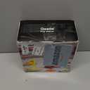 Geedel Rotary Cheese Grater - Upgraded Vegetable Shredder with 4 Interchangeable Blades, Easy to Clean Cheese Shredder with Handle, Kitchen Grater Nuts Grinder for Cutting Cheese, Vegetable, Nuts (White)