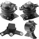 4Pcs Engine Motor Mount & Transmission Mount, For Honda Pilot 3.5L FWD 2009-2015, Replace OE: A65078, A4587, A65077, A65015, 50830-SZA-A01, 50820-SHJ-A03