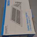 Fence Lights Solar Powered, 6-Pack Solar Fence Lights Up/Down Flexible Buttons, IP67 Waterproof for Outdoor, 100LM Bright, Auto Dusk to Dawn for Wall/Stairs/Yard/Railing/Deck/Pathway (Warm White)