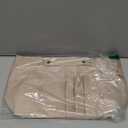 HyFanStr Purse Organizer Insert for Handbags,Tote Bag Organizer Insert Zipper Bag for Women, Handbag Organizer Inside Liner with 15 Pockets (Beige)