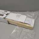 Decorative Nursery Bookshelves for Kids - Set of 3 Easy to Install Floating Shelves for Wall Mount - Beautiful Hanging Organizer Furniture for Your Baby Boy or Girl's Bedroom and Play Room Decor (White/Natural)