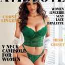 Avidlove Lingerie Set for Women Sexy Lace Bra and Panty Set 2 Piece Lace Babydoll (Pink)