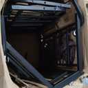 Decofy Folding Bed without Memory Foam Mattress, Portable Rollaway Guest Beds on Wheels, 75"x31" Twin Size Space-Saving Cot-Size Bed for Adults with Easy Assembly Metal Frame (White)