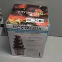 Nostalgia 4 Tier Electric Chocolate Fondue Fountain Machine for Parties - Melts Cheese, Queso, Candy, and Liqueur - Dip Strawberries, Apple Wedges, Vegetables, and More - 32-Ounce - Stainless Steel