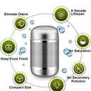 2Pack Refrigerator Odor Eliminator Fridge Deodorizer 2Pcs, Activated Carbon, Lasts 10 Years