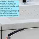 2 x Elkanah Cleaning Brushes for Household use Small Cleaning Brushes for Small Spaces Sink Bathroom Deep Cleaning Supplies Set of 10