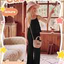 Custoneei Girls 2 Piece Outfit Sets Tween Ruffle Hem Summer Camisole Tops Straight Pants with Pockets Teens Clothes 5-14Y(Black,9-10 Years) (Black)