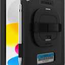 OtterBox DEFENDER FOR BUSINESS W/ KICKSTAND/HANDSTRAP for iPad (A16) & iPad 10th Gen V2 - BLACK, rugged & durable, port protection, includes shield-stand (Non-Retail Packaging)