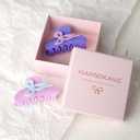 HAIMEIKANG 2 PCs Acrylic Bow Hair Claw Clips for Women - Cute Banana Non-Slip Strong Hold Barrettes Y2K Hair Clips for Thick Thin Hair