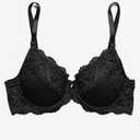 Women's Black Lace Bra, 36 D 