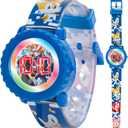Sonic The Hedgehog Kids Digital Watch  Flashing LED Light-Up Display, Easy-to-Read Time, Adjustable Strap, and Sonic Character Design  Fits Wrists from 5.5" to 8"
