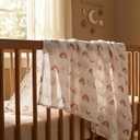 GLLQUEN BABY Receiving Blanket Boy Cotton Muslin Swaddle Blankets Girl Newborn Squares Breathable & Soft Thin Baby Blankets Cloths Double Absorbent Infant Swaddling Wrap - 6 Pack (Sun)