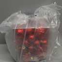 41PCS Red Christmas Ornaments Set - Shatterproof Christmas Tree Ornaments with Icicle for Holiday Party - Vintage Xmas Decorations in 4 Sizes