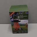 Solar Hummingbird Feeder for Outdoor - 25 fl.oz Hand Blown Glass Hummingbird Feeders for Outdoors Hanging, Large Capacity with Moat, 6 Colors Changing Light Outside Garden Decor (Red)