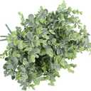 summer flower 8pcs Artificial Eucalyptus,Light Green Grey Outdoor UV Resistant Aritificial Bouguet for Decoration