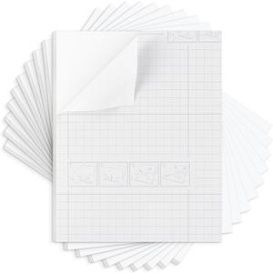 Mat Board Center, Pack of 10, 8X10 Self Adhesive Foam Board for Picture and Poster Mounting, Lightweight White Color Foam Board for Crafts, Artworks, 3/16 Inches Thick