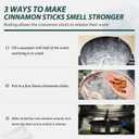 Soeos Cinnamon Sticks, 16 oz (454g), 3.5" Length, 100% Raw, Non-GMO, Kosher Certified, Whole Cinnamon Sticks Seasoning Spice for Coffee, Baking, Cooking and Beverages (EXP 03/01/27)