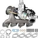 667-203 Turbo Turbocharger Kit with Gasket Compatible with 2011-2015 Chevrolet Cruze 2016 Cruze Limited 2012-2020 Chevy Sonic 2013-2021 Trax 2013-2021 Buick Encore L4 1.4L Replace# 55565353