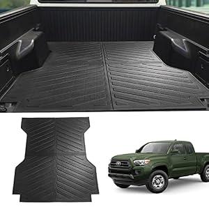 powoq Fit 2005-2022 Toyota Tacoma Bed Mat TPE Material Truck Bed Mat for 2005-2022 Toyota Tacoma Accessories