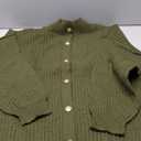 PRETTYGARDEN Womens Cropped Cardigans Trendy Ruffle Open Front Chunky Knit Sweater Oversized Button Down Fall Clothes
, Size S