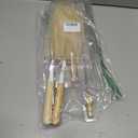 ALINK Extra Large Long Bottle Brush Set - 16" / 15" Long Bamboo Handle Bottle Cleaner for Narrow Neck Beer Wine Bottles, Decanter, Tumblers, Thermos, Jugs with Straw Brush, Kettle Spout/Lid Brush