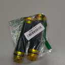 Universal 7/8" 22mm Motorcycle Handlebar Grips - Gel Rubber Compatible with Chopper, Cruiser, Street, Dirt Bike (Gold)