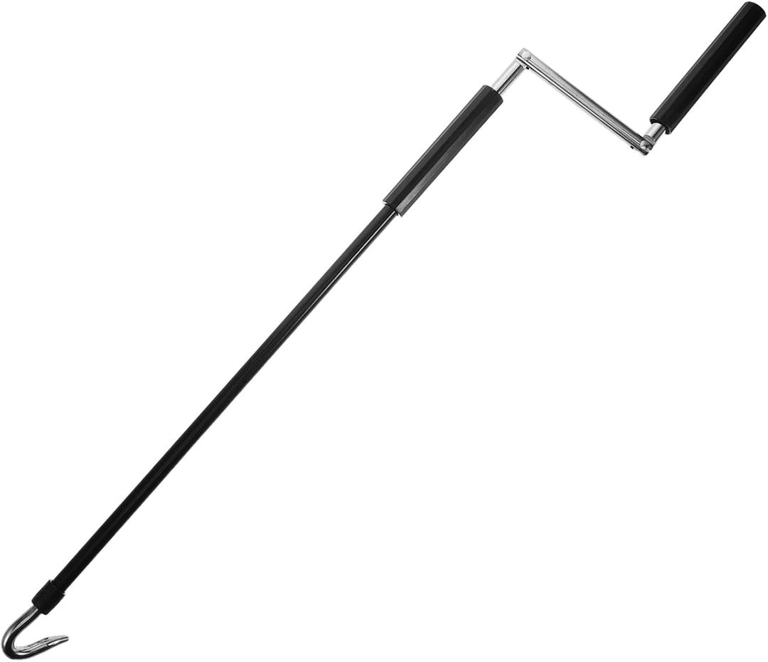 VICASKY Heavy-Duty Awning Crank Handle for Outdoor Canopy Manual Retractable Wand Accessories Universal Fit Shade Opener Tool, 62.00X11.50X1.70CM