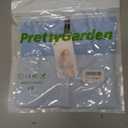 PRETTYGARDEN Women's 2025 Summer Long Sleeve Henley T Shirts Ribbed Knit Button Slim Fitted Basic Casual Going Out Fall Tops (Blue, XS)